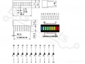 LED Bar 10 segment multi-color (VU meter)